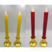 ราคา COD เทียนไฟฟ้า เทียนLED ใส่ถ่าน เทียนเหลือง เทียนแดง พร้อมฐานตั้ง มีให้เลือก 2 สี (1733036210950211455)