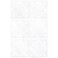 ราคา แม่แบบลายฉลุลายดอกไม้วินเทจ, ชุด 6 ชิ้น, 30X30 ซม., สำหรับภาพวาด DIY, เหมาะสำหรับกระเบื้อง, ผนัง, พื้น, เฟอร์นิเจอร์, ตกแต่งภาพวาด (1731564743816677893)