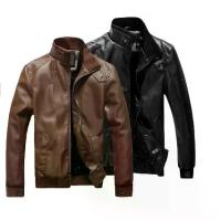 ราคา ☛เสื้อแจ็คเก็ต เสื้อหนัง เสื้อคลุมแขนยาว ใส่ขับมอเตอร์ไซค์Bikerชาย มีซับในรอบตัว♤ (1733277275011253848)