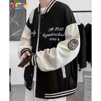 ราคา 【คนไทยแนะนำ!】 ❦JSK.9 แบบอเมริกัน เสื้อเบสบอล เสื้อโค้ท แจ็คเก็ตผ้าฝ้ายสำหรับผู้ชาย ฤดูหนาว รุ่นใหม่ เสื้อผ้าฝ้ายหนา หลวม สีดำ❣ (1733908368635430305)