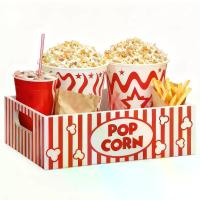 ราคา ถาดเก็บป๊อปคอร์นลายทางสีแดงและขาวสไตล์วินเทจ กล่องจัดระเบียบขนมสำหรับปาร์ตี้ในโรงหนัง สามารถใส่ถังป๊อปคอร์น มันฝรั่ง โค้ก แก้ว น้ำอัดลม กล่องเก็บขนมสำหรับภาพยนตร์ พิเศษสำหรับคริสต์มาส และแคมปิ้ง (1733