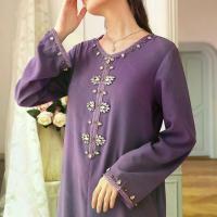 ราคา ชุดเดรสคอวี Rhinestone แก้ว เย็บมือ สีม่วง สไตล์ตะวันออกกลาง ย้อนยุค Abaya หรูหราระดับไฮเอนด์ แฟชั่นหรูหรา อเนกประสงค์ BA ชุดเดรส ผู้ หญิง อิสลาม แบบ กางเกง (1732312296830897012)