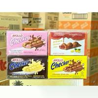 ราคา [ส่งฟรี] Apollo Checker Chocolate Coated Wafers, 1 Box Contains 24 Pieces. (1733626831517877430)