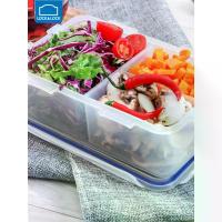 ราคา Lock & Lock Plastic Food Storage Box Microwave Portable Lunch Box Refrigerator Storage Sealed Three-Compartment Fruit Bento Box (1734300575527700451)
