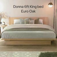 ราคา Tomato Home เตียง 6ฟุต รุ่น Donna King bed เตียงไม้ | เตียงมินิมอล Chic สวยหรู| รับนนได้ 300โล (1733588284539045266)