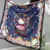 ราคา [COD] [tiktok]Kiss Me Doll - Scarf/Shoulder Wrap Kitty with Thai Festival Pattern, Size 100X100 Cm. (1734230715914290209)