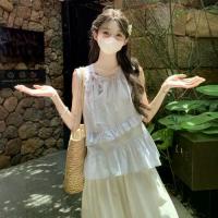ราคา Sleeveless Linen Camisole for Women Summer Bright and Beautiful Dopamine Set Doll Shirt Cotton Linen Top (1733969625930893099)