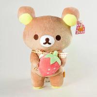 ราคา White Rilakkuma Stuffed Animals Cute Strawberry Bear Plush Doll Kuma Plushies Kawaii Room Decoration Toys Xmas Gifts for Children (1733948253305996835)