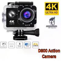 ราคา D800 Action Camera, 4K Camera, 1080P/30FPS, WiFi 2.0 Inch, 170D Camera, Underwater Waterproof, Helmet Beam Video Recorder, Outdoor Mini Camera (1733719977509028972)