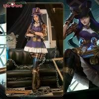 ราคา Caitlyn cosplay costume from the game LOL: Caitlyn Sheriff of Piltover with hat Halloween cosplay outfit (Last batch) (1733681255834158507)
