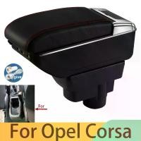 ราคา For Opel Corsa D Armrest box For Opel Corsa Car armrest backrest Interior parts storage box Retrofit parts Car accessories USB (1733933225436940110)