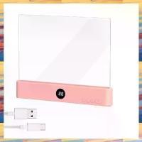 ราคา (GRSU) Book Light, Rechargeable Clear LED Flat Reading Light with 3 Colors & Timer, Plate Lamp Book Full Page Light (1733549218090812977)