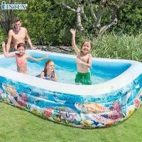 ราคา INTEX สระเป่าลม สระน้ำ สระน้ำลายท้องทะเล Family Swimming Inflatable Pool รุ่น 58485 (1729708665778178180)