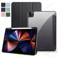 ราคา For iPad Pro 12.9 Case Casing Tablet 2022 with Clear Cover Pencil Holder for iPad Pro Support 12 inch 9 inch 2022 2021 2020 2018 2015 2017 Case (1734031351932224798)
