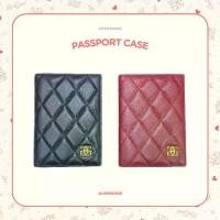ราคา [ LoveGood ] Passport case กระเป๋าใส่ Passport หนังแกะแท้ เย็บลาย Quilt อย่างดี (1732792376312038481)