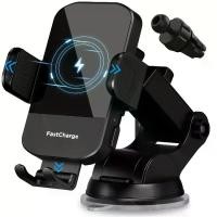 ราคา Wireless Car Charger, 15W Fast Charging Automatic Clamping Car Charger Mobile Phone Holder for iPhone 14 13 12 11 Pro Max X, Samsung Galaxy S23 Ultra S22 S21 S20,S10 + S9 + Note 9, Etc. (1733666394087
