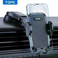 ราคา (COD) TOPK Car Phone Holder Mount , Upgraded Handsfree Stand, Phone Holder for Car Dashboard, patible with iPhone Samsung Android (1734056830383981644)