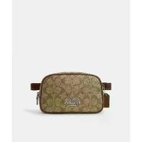 ราคา Coach CR137 Pace Belt Bag (SVWQ3) กระเป๋าคาดอก สี Sv/Khaki/Saddle (1733633988195878601)