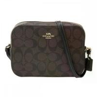 ราคา กระเป๋าสะพายข้าง COACH 91677 MINI CAMERA BAG IN SIGNATURE CANVAS(IMAA8) (1733780951584048955)