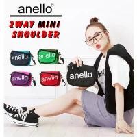 ราคา Anelloแท้100% (หิ้วShopมีถุงแบรนด์) mini size กระเป๋าวิ่งคาดเอว SLANTING Shoulder Bag กระเป๋าคาดเอว ที่นิยมมากที่สุด (1734013287093470262)