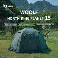 ราคา WOOLF North King Planet 15 Sphere Inflatable Tent Shadow Grey Color With Stove Jack And Rainfly For 2-6 People Camping (1734079520730023268)