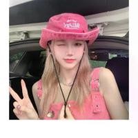 ราคา INS Embroidered Denim Fisherman Hat for Women Summer Sunshade Sun Hat Beach Sun Hat Outdoor Camping Hiking Hat (1733545923890349110)