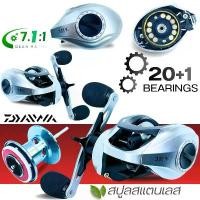 ราคา Fishing Reel, Baitcasting Reel, Teardrop Shape, Lightweight, Long Distance Casting, Accurate, Gear Ratio: 7.1:1, Spins Right/Left New! Ready to Ship ขายดีประจำเดือนนี้ (1734054290360272053)