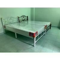 ราคา one home ชุดเตียงเหล็ก ขนาด 3.5 ฟุตขา 2นิ้ว พร้อมที่นอนฟองน้ำ-โฟมหนา 6 นิ้วสีขาว เตียงมี 4 สีให้เลือก (1734053425628874114)