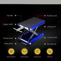 ราคา 500kg Heavy Duty Motorcycle Lift Wide Deck Scissor Jack with Hand Crank - Alloy Steel Manual Scissor Lift for Motorcycle Repair, Adjustable Height, Stable Wide Deck & Safety Lock (1733037484325570183)