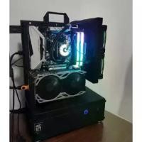 ราคา "ไฟ rgb เคสคอม matxOpen Type Computer Case Frame Vertical Chassis Shelf ATX MOD DIY Desktop Gaming Gamer PC Cabinet Tower ปุ่มเปิดคอม (1733484795030504738)