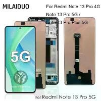 ราคา Original LCD For Xiaomi Redmi Note 13 Pro 4G/ Redmi Note 13 Pro 5G/Redmi Note 13 Pro Plus LCD Display Screen Touch Panel Digitizer Assembly with frame (1733790074482820728)