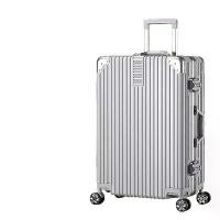 ราคา Luggage Aluminum Frame 20" Rolling Suitcase with Spinner Wheels 24" for Women and Men Students 26" Carry-on Password Lock Leather Suitcase 28inch Travel Suitcase (1733567319731962927)