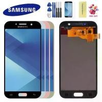 ราคา For Samsung Galaxy A5 2017 LCD A520 SM-A520F LCD Display Touch Screen Digitizer Assembly Frame For A5 2017 A520 LCD Screen (1733908413101803266)