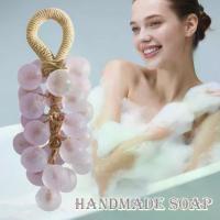 ราคา Exquisite Moisturizing Skin Grape Soap Hanging Ornament Plant Extract Fruity Soap Bar Non-tightening Hanging Ornament Gentle Cleansing Transparent Hand Soap Bath Soap (1733324010922542475)
