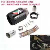 ราคา Motorcycle exhaust pipe for Honda CBR400R CB500X 2018-2022 CB400X CBR500R CB500F 2016-2022 Modified exhaust pipe DB Killer kit (1733739727392114053)