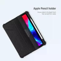 ราคา Nillkin for Apple iPad Pro Air 13/11 12.9 2021 2020 2022/A16/Air 10.9/7 8 9 10th Gen/Air 4 5 2025/10.2/Mini 6/7 2024 Bumper Leather Smart Cover Shell Case with Pencil Holder (1733020416266044746)