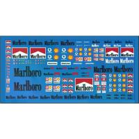 ราคา 【ส่งฟรี】 ดีคอลน้ำ marlboro racing 1/64 model car decal paper ติดได้ทุกยี่ห้อ ทุกสี หมึกรองขาว มาโบโร่ (1733062010637813211)