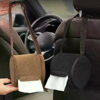 ราคา Portable Car Tissue Holder Hanging Design For Roll of Paper Car interior Tissue Napkin Box Accessory (1733841900770526774)