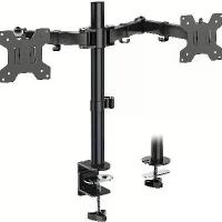 ราคา Adjustable Dual Monitor Desktop Stand-Clip Design, Iron Structure, Suitable for Office Use (1733720548804035974)