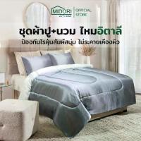 ราคา MIDORI Home ไหมอิตาลี ชุดผ้าปูที่นอน6 ฟุต + นวม (1734341902192378888)