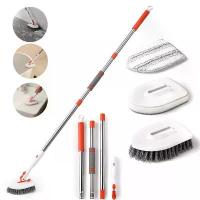 ราคา Bathroom Cleaning Brush Floor Brush Grout Brush Bathtub Brush Toilet Shower Tile Brush Sponge Wipe (1733552515672278020)