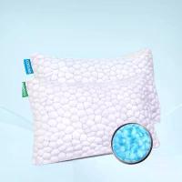 ราคา Chopped Span Pillow, Gentian Reed, Cool Blue Gel Ice Silk, Chopped Memory Foam, Slow Fall Pillow, for Sleeping Use complete set Premium hotel soft pillory Bedding Fabric (1733533072096659086)