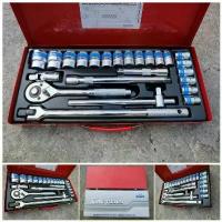 ราคา ชุดบล็อค 24 ชิ้นชุด Euro King Tools เครื่องมือของแท้100% (สีขาว) (1734189373942629428)