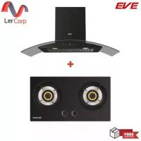 ราคา (EVE) เครื่องดูดควันกระโจมติดผนัง HC-DIESEL-90 PLUS + เตาแก๊ส 2 หัวแบบฝัง ฐานกระจกนิรภัย SMART III (1734356033544946908)