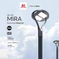 ราคา SL LIGHTING | LED Street Light โคมไฟสนาม สไตล์โมเดิร์น LED 100W สูง 3 เมตร รับประกัน 3 ปี รุ่น MIRA-100W-MW-3M (1731381952178915838)