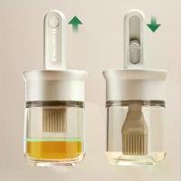 ราคา Silicone Oil Squeegee, Kitchen Oil Squeegee Brush, 2-In-1 Oil Bottle with Silicone Brush, Suitable for Cooking, Vinegar, Sauce, BBQ, and Frying (1733803733834434030)