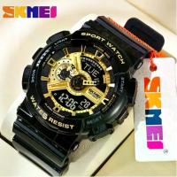 ราคา SKMEI New Fashion Sports Watch 50 Meters Waterproof LED Multi-function jam tangan perempuan/lelaki (1733890564523984584)