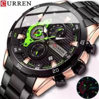 ราคา นาฬิกาผู้ชาย, แบรนด์หรูชั้นนำ CURREN, การเคลื่อนไหวควอทซ์, สไตล์สปอร์ต, กันน้ำ, พร้อมคุณสมบัติโครโนกราฟและวันที่, เหมาะสำหรับผู้ชาย, นาฬิกาข้อมือ, Jam Tangan Lelaki (1732604009802466795)