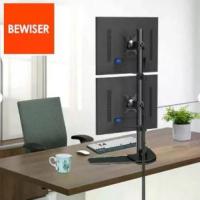 ราคา [COD] [Tiktok]BEWISER MB2 puter 2/3 vertical display stand Height Adjustable Monitor 14"-32" VESA Mount Arm Full Steel Metal Stand Desk Cramp black color (VAT Receipt) (1733605816416569013)