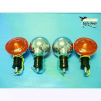 ราคา FR&RR TURN SIGNAL "ORANGE" SET For YAMAHA DT100 DT125 DT175 DT250 DT400 RS100 RS125 / ไฟเลี้ยว บอดี้พลาสติก ชุบโครม (1732854697199830046)